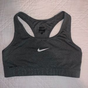 Heather gray nike sports bra